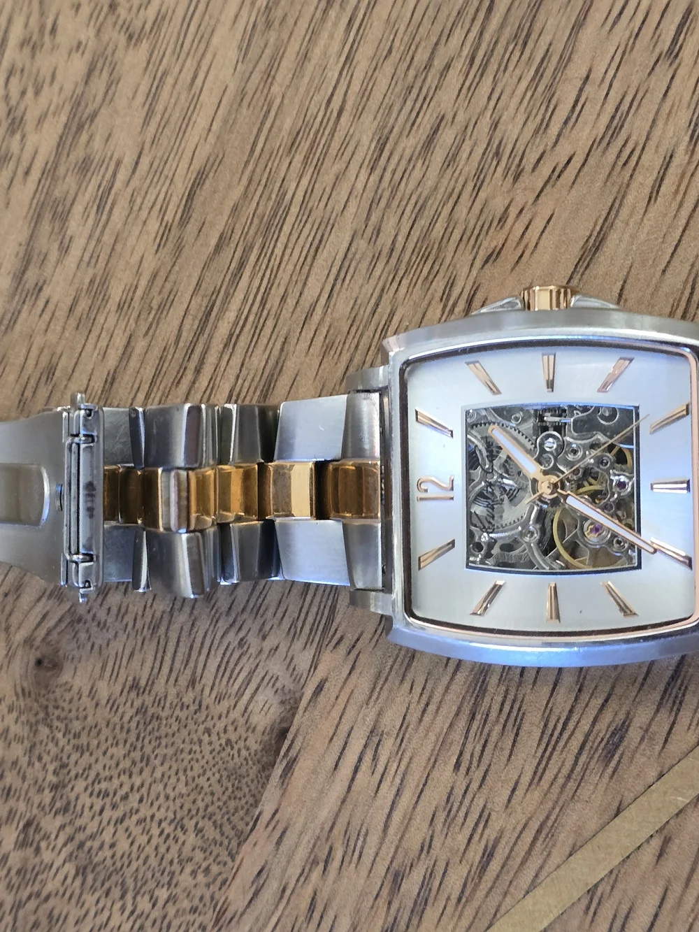 Kenneth Cole New York KC3772 Men's Automatic Bicolour Skeleton Watch.